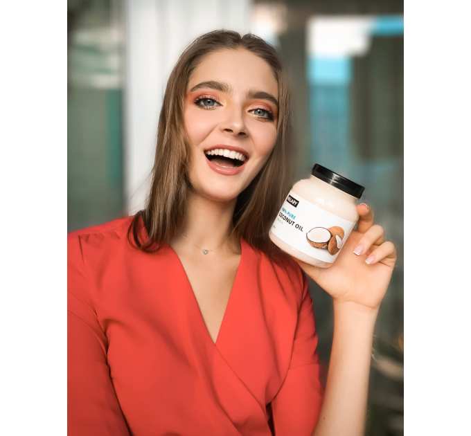 Рафінована кокосова олія Hillary 100% Pure Coconut Oil, 500 мл + Гранули для епіляції Hillary Epilage Passion Plum, 100 г