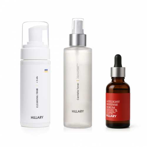 Комплекс для нормального типу шкіри з азелаїновою кислотою Hillary Skincare Set for Normal Skin with Azelaic Acid