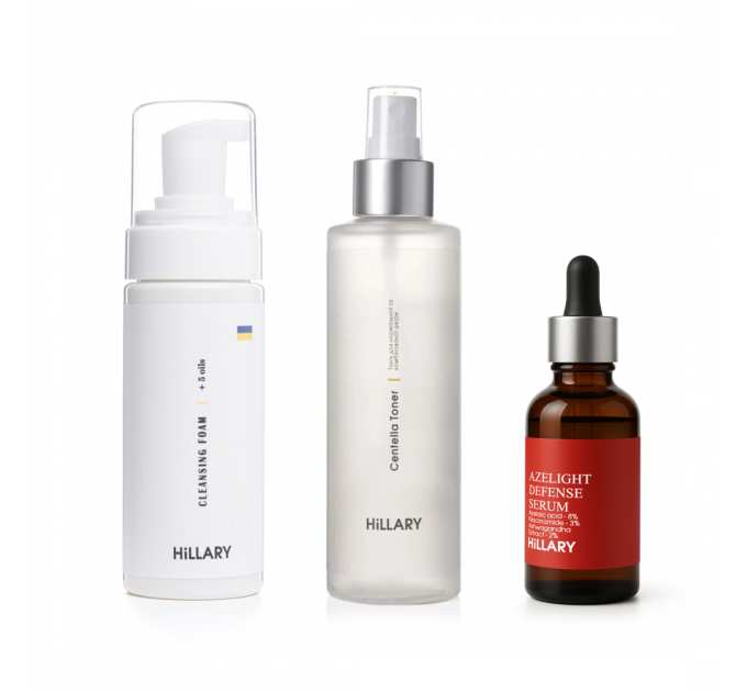 Комплекс для нормального типу шкіри з азелаїновою кислотою Hillary Skincare Set for Normal Skin with Azelaic Acid