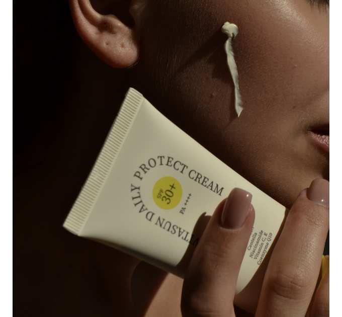 Сонцезахисна мінеральна пудра бежева з SPF 30 + Сонцезахисний крем для обличчя SPF 30+
