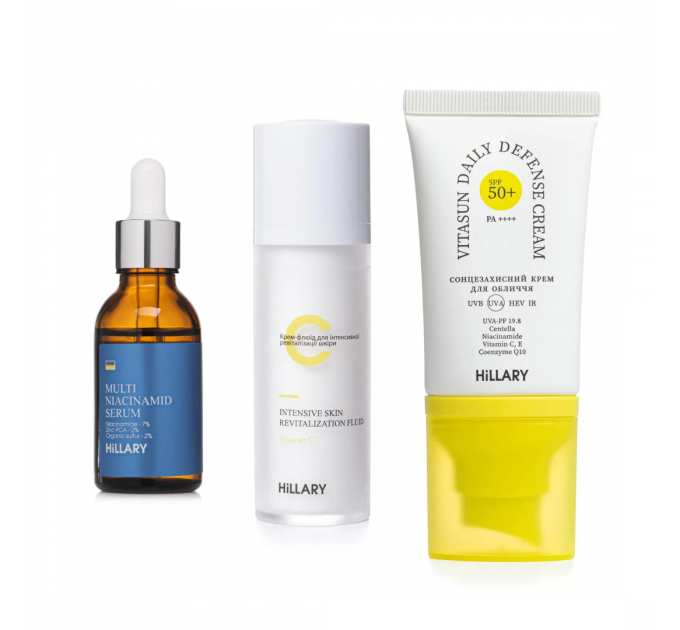 Комплекс для відновлення тону та захист від пігментації Hillary Tone Repair & Pigment Defense Set