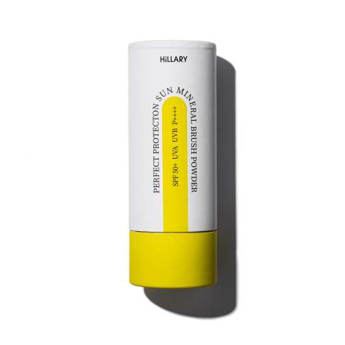 Сонцезахисна мінеральна пудра прозора з SPF 50+ Hillary Perfect Protection Sun Mineral Brush Powder Sheer Matte SPF 50+, 4г