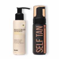 Шиммер крем-гель Shiny Vanilla + Мус-автозасмага для тіла Self Tan Bronzing Touch