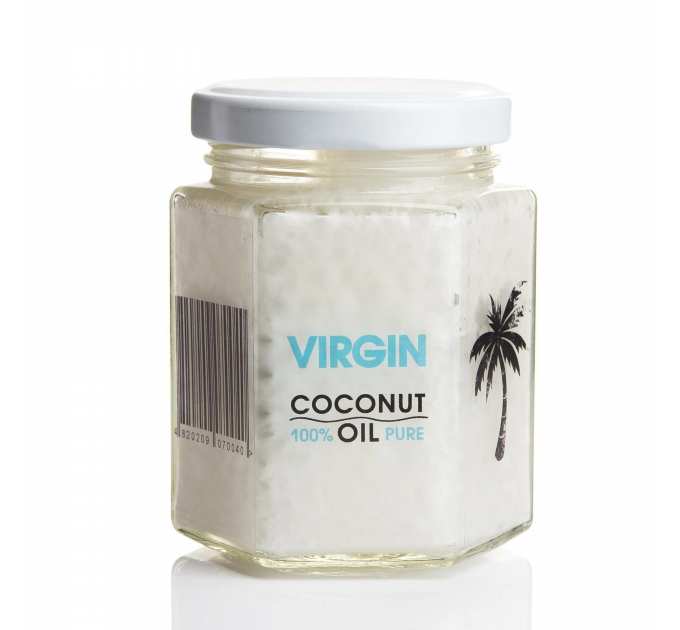 Нерафінована кокосова олія Hillary VIRGIN COCONUT OIL, 200 мл