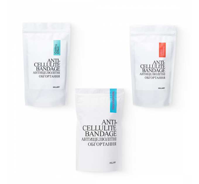 Набір антицелюлітних охолоджувальних обгортань Hillary Cooling Anti-Cellulite Wrap Set