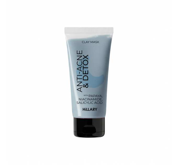 Глиняна детокс-маска для проблемної шкіри обличчя Hillary Anti-Acne & Detox Clay Mask, 90 мл
