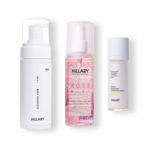 Набір для обличчя сонцезахисний та тонізуючий Hillary Sun protection and Toning