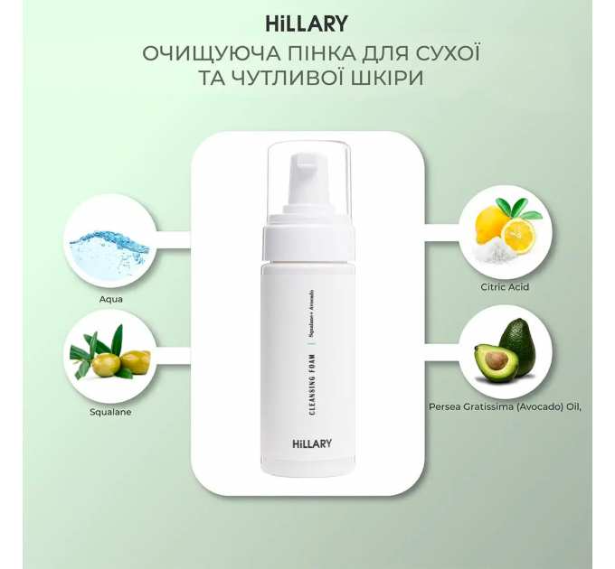 Набір для зняття макіяжу та очищення сухого типу шкіри Hillary Cleansing Balm Almond