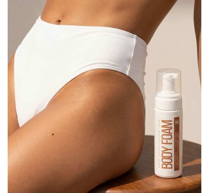 Мʼяка відлущувальна пінка з кислотами для тіла Hillary Soft Exfoliation AHA Body Foam, 150 мл