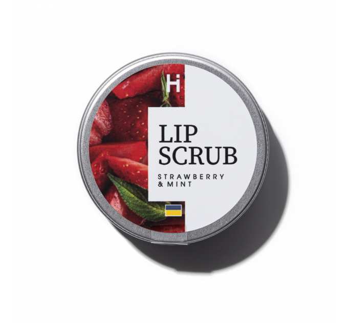 Скраб для губ Полуниця М'ята HILLARY Lip Scrub Strawberry Mint, 30 г