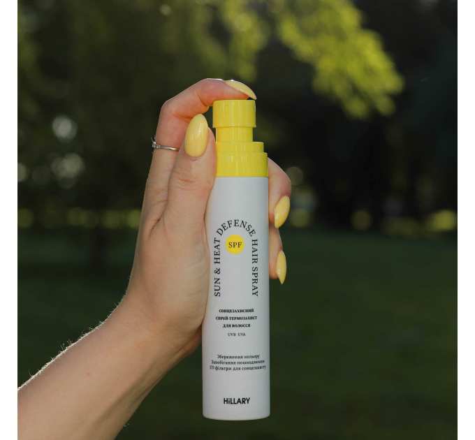 Сонцезахисний спрей-термозахист Hillary Sun&Heat Defense Hair Spray, 100 мл