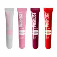 Набір 4 бальзамів-блисків для губ Crystal Sorbet & Sweet Candy & Velvet Coral & Ruby Nectar WiSHLiST Lip Gloss Balms