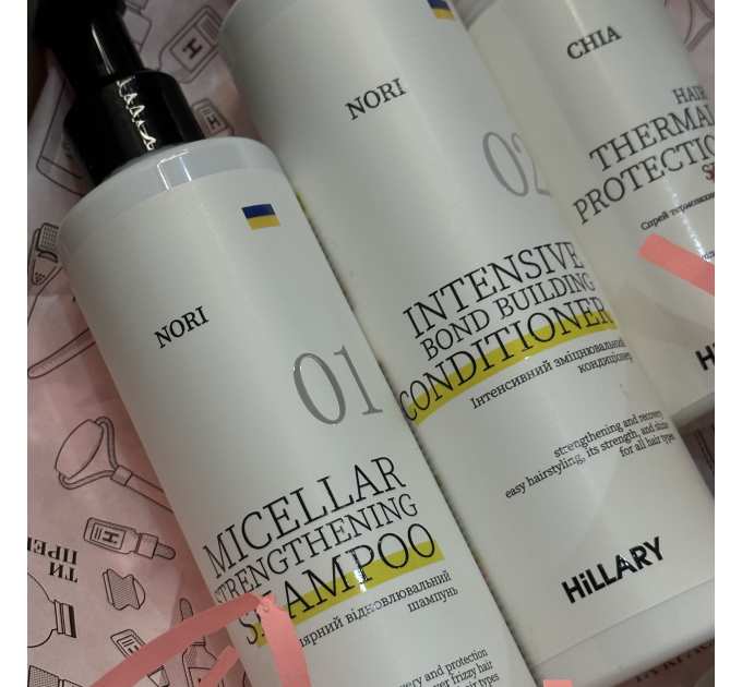 Міцелярний відновлювальний шампунь Norі Hillary Nori Micellar Strengthening Shampoo, 250 мл