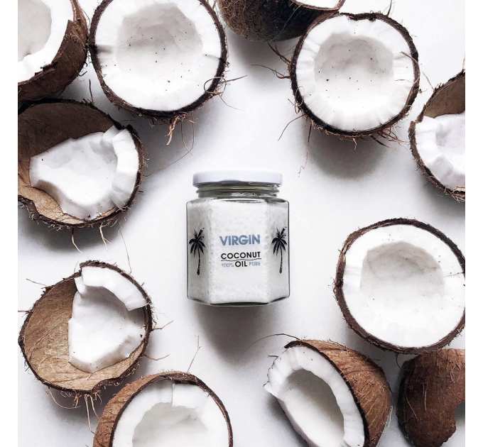 Нерафінована кокосова олія Hillary VIRGIN COCONUT OIL, 200 мл