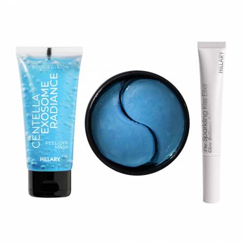 Комплект проти тьмяності шкіри обличчя та сухості губ Hillary Set Against Dull Skin and Dry Lips
