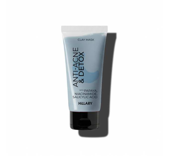 Глиняна детокс-маска для проблемної шкіри обличчя Hillary Anti-Acne & Detox Clay Mask, 90 мл