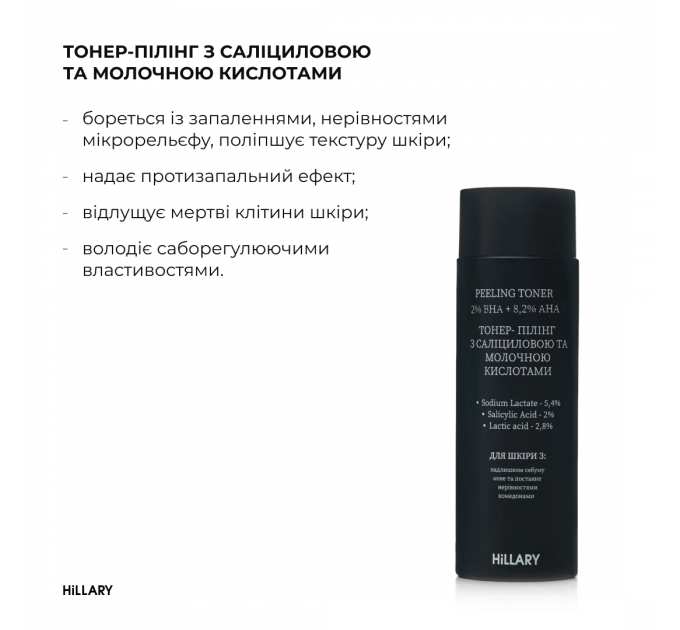 Набір для жирної шкіри обличчя + Тонер-пілінг 2% ВHA + 8,2% AНА