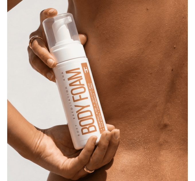 Мʼяка відлущувальна пінка з кислотами для тіла Hillary Soft Exfoliation AHA Body Foam, 150 мл