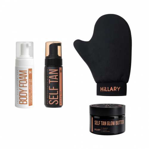 Набір для швидкої та рівномірної засмаги без плям Hillary Fast & Even Tan Complex