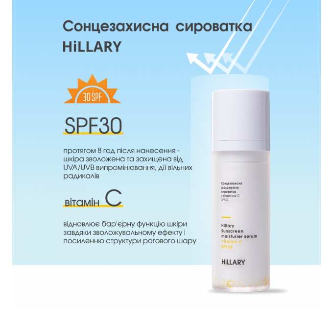 Набір для обличчя сонцезахисний та тонізуючий Hillary Sun protection and Toning