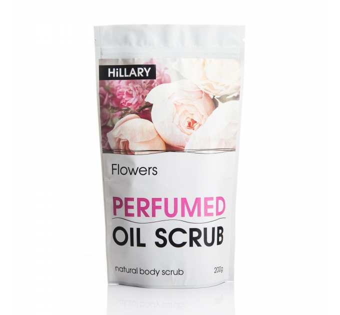 Шиммер крем-гель Hillary Shimmer cream-gel + Парфумований скраб для тіла Hillary Perfumed Oil Scrub Flowers