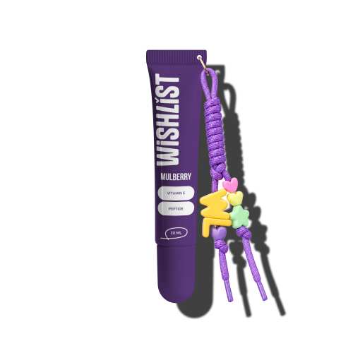Бальзам-блиск для губ Mulberry WishList Lip Gloss Balm, 10 мл + Брелок-шнурок