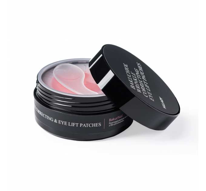 Розгладжувальні патчі з біо-ретинолом Hillary Bacuchiol Wrinkle Correcting & Eye Lift Patches, 60 шт