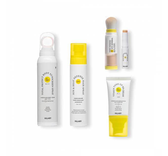 Набір комплексного сонцезахисту Hillary SPF Summer box Nude