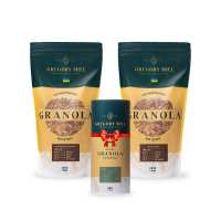 Набір граноли Chocolate Coconut, Nuts Trio 2 кг & Almond 500г у подарунок Gregory Mill