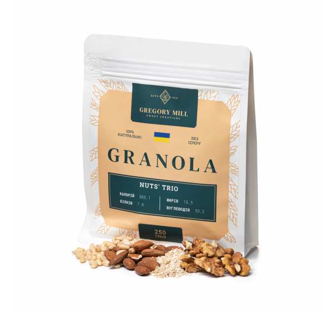 Смачний набір Gregory Set Finik, Nuts’ Trio & Ginger, 750 г