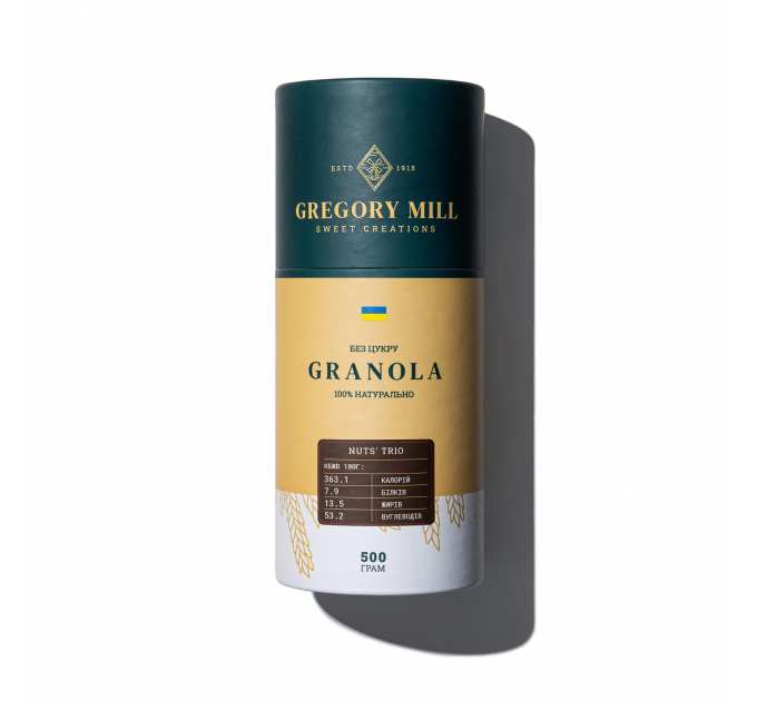 Гранола Gregory Mill Nuts’ Trio, 500 г