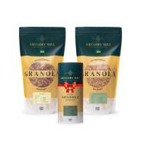 Набір граноли Ginger, Pistachio & Mint 2 кг & Finik 500г у подарунок Gregory Mill