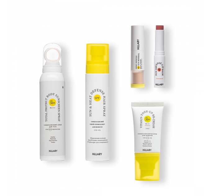 Комплексний сонцезахисний набір Hillary SPF Summer Box
