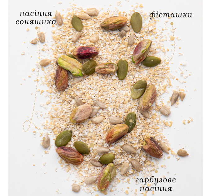 Гранола Фісташка та М'ята Gregory Mill Pistachio & Mint, 1000 г + 3D-іграшка в подарунок