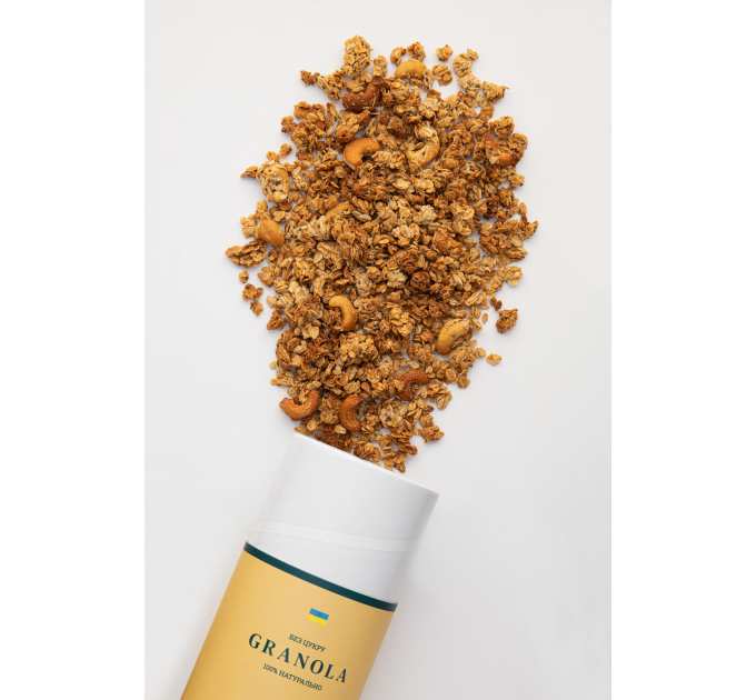 Набір граноли Almond, Nuts’ Trio 2 кг & Sweet Cashew 500г у подарунок Gregory Mill