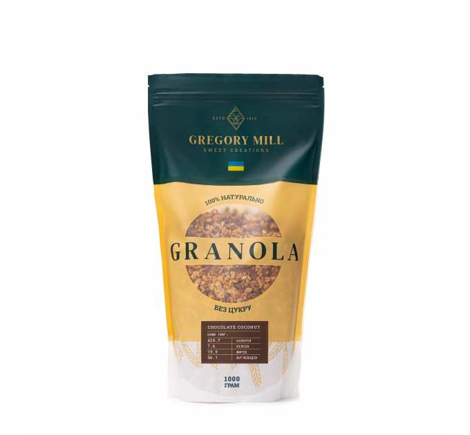 Гранола Gregory Mill Chocolate Coconut, 1000 г