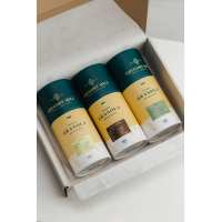 Подарунковий набір граноли Ginger, Sweet Cashew & Finik Gregory Mill