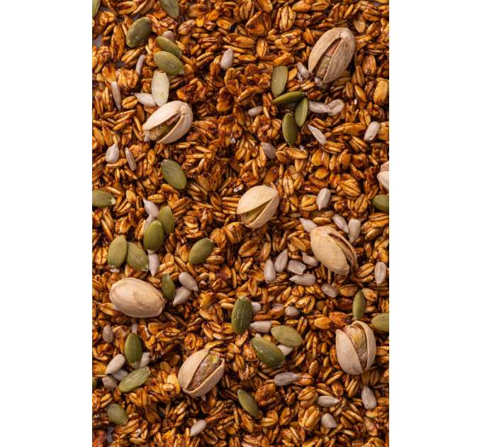 Набір граноли Pistachio & Mint, Banana 2 кг & Chocolate Coconut 500г у подарунок Gregory Mill