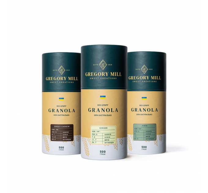 Смачний набір Gregory Boх Ginger, Sweet Cashew & Finik, 1500 г