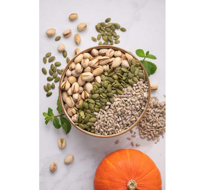 Набір граноли Ginger, Pistachio & Mint 2 кг & Finik 500г у подарунок Gregory Mill