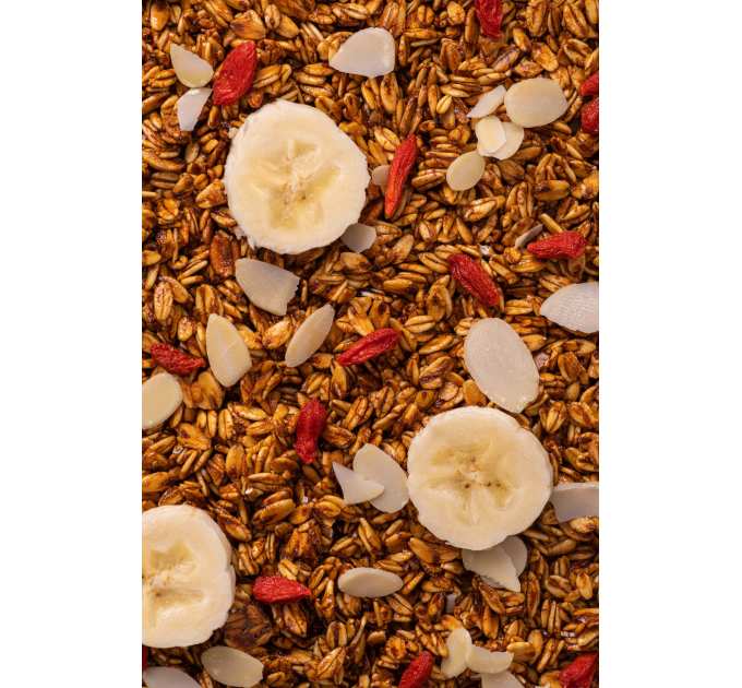 Подарунковий набір граноли Chocolate Coconut, Banana & Almond Gregory Mill
