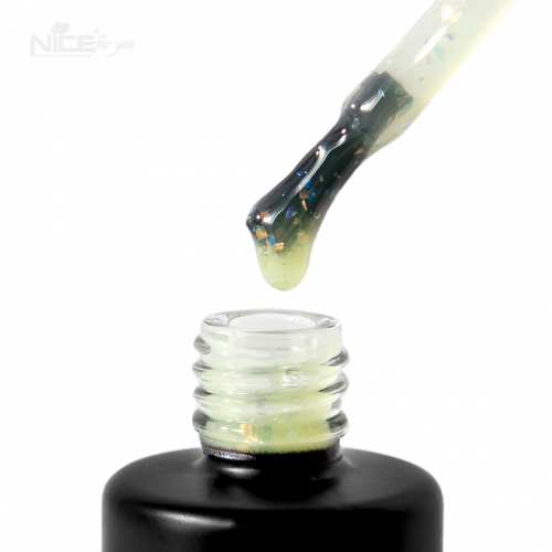 Цветная база Nice for you Spring Base №02 Lemon potal Лимонная с поталью 12 г
