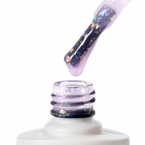 Цветная база Nice for you Spring Base №10 Purple potal Лавандовая с поталью 8.5 г