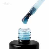 Цветная база Nice for you Spring Base №08 Light blue potal Голубая с поталью 12 г