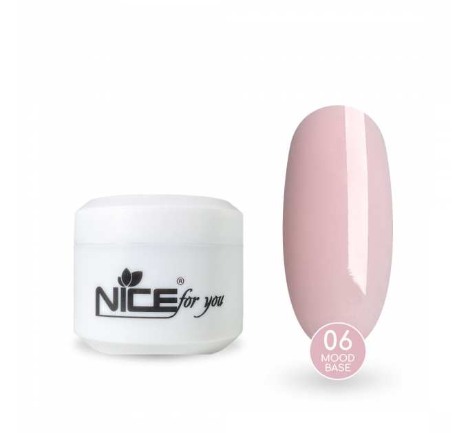 Камуфлирующая база Nice for you Mood base №06 Светло-розовая 30 г