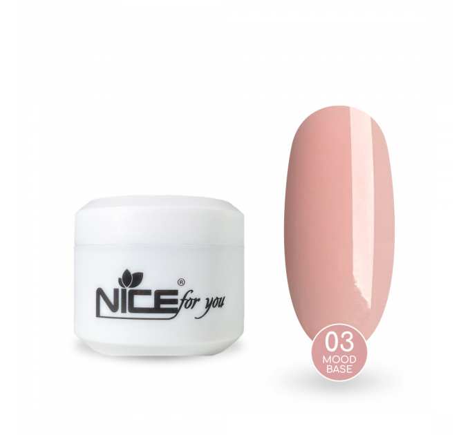 Камуфлирующая база Nice for you Mood base №03 Пудрово-розовая 30 г