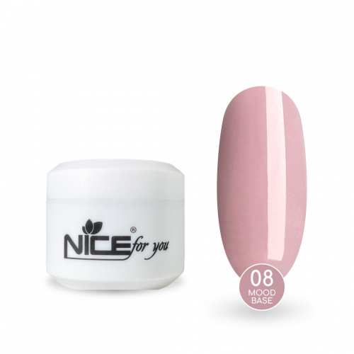Камуфлирующая база Nice for you Mood base №08 Пепельно-фиолетовая 30 г