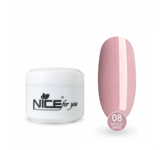 Камуфлирующая база Nice for you Mood base №08 Пепельно-фиолетовая 30 г