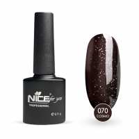 Гель-лак Nice for you Cosmo Basic №070 Шоколадный с голографической блесткой 8.5 г
