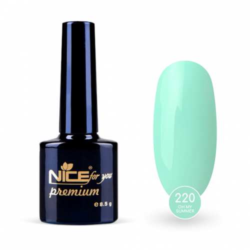 Гель-лак Nice for you Oh my summer Premium №220 Мятный 8.5 г
